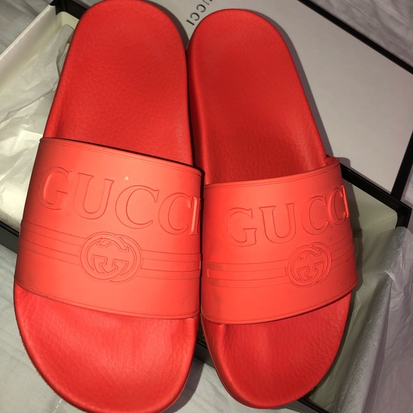 Gucci Shoes - Gucci slides orange